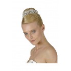 Stunning Princess Style Tiara With Clear Swarovski Crystals 