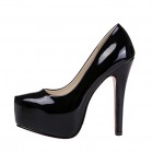 SEXYHER Sophisticated 5.5 Inches High Heel Shiny Platform Four-Colour Celebrity Shoes