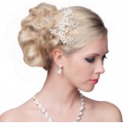 SEXYHER  Stunning Hair Comb With Flowers and Pearls 