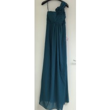 Lovely One Shoulder With Ruched Details Evening Bridesmaid Dress-ED8895S/10-DarkTurquoise-805C-6