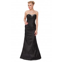 SEXYHER Elegant Floor-Length Strapless Sequins Bridesmaids Formal Evening Dress