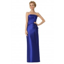 SEXYHER Strapless Side-Draped Details Royal Blue Bridesmaids Formal Evening Dress -EDJ1776