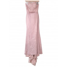 SEXYHER Strapless Lace Details Court Train Bridesmaids Formal Evening Dress -EDJ1908S/1