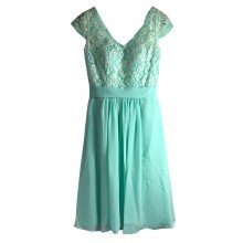 UK10 Knee length  lace Evening Dress -EDJ1758KS/1