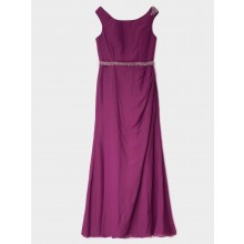 UK14 Evening dress with beaded sash and cowl back -EDJ1817S/3