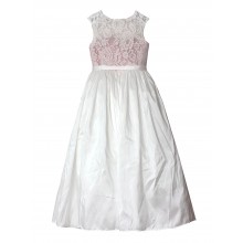 JNR 6 KID/JUNIOR Lace top ivory skirt Flower Girl Dress Junior Bridesmaids Dress-EDJ1001FGS