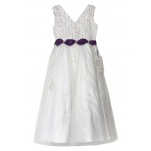 Size4 KID/JUNIOR Lovely  A-line Princess Flower Girl Dress Junior Bridesmaids Dress-FG7621S/2