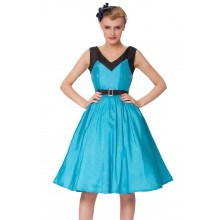 SEXYHER Ladies 1950's Vintage Style V- neck Classic Dress 