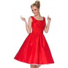 SEXYHER Ladies 1950 Vintage Style  Delicate Ruched Detail Classic Dress - RBJW1618