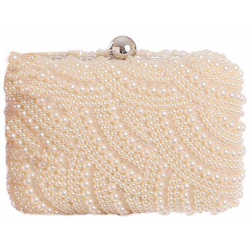 SEXYHER Pearl Dinner Bag Glassbeads Embroidery Bag Banquet Lady Handbag-SHJMZ129