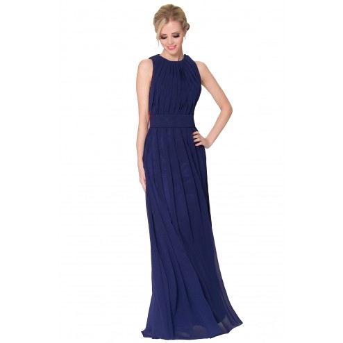 SEXYHER Full Length   Jewel  Dark Blue Bridesmaids Formal Evening Dress - EDJ1636