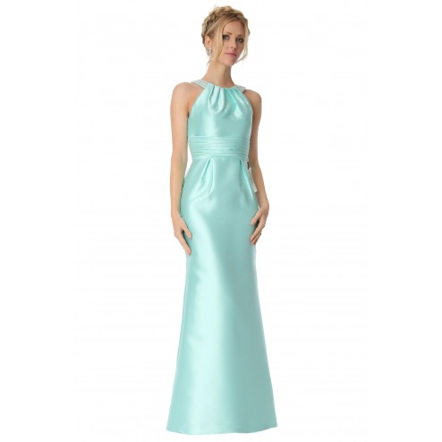 SEXYHER Halter Neckline Beading Details Mint Bridesmaids Formal Evening Dress -EDJ1774