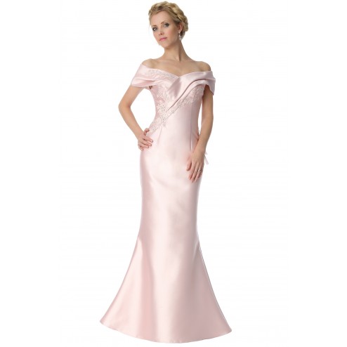 SEXYHER Pink UK8 Off shoulder fishtail Formal Evening Dress -EDJ1777