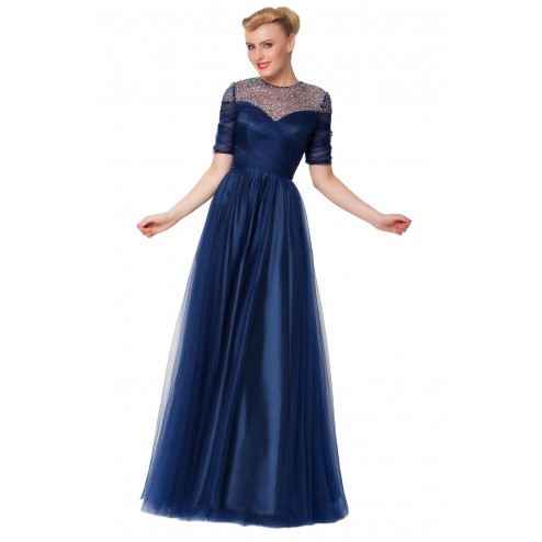 SEXYHER Charming Multicolor Diamond Covered Long Evening Bridesmaid Dress