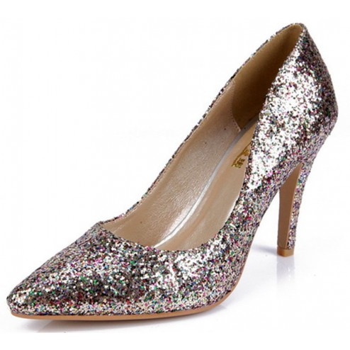SEXYHER Sparkling 2.8 Inches High Heel Wedding Party Shoes 
