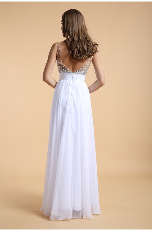 SEXYHER Straps V-neck Neckline Backless Bridesmaids Formal Evening Dress -EDG61301