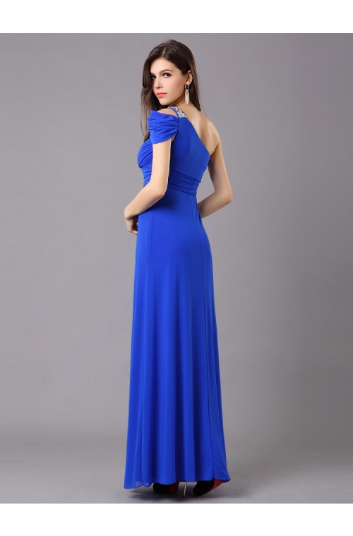 Beautiful Femine Full Length Spandex Evening Dress