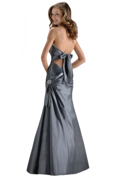 Gorgeous Halter-neck Prom Ball Gown Evening Black,Dark Grey,Deep Blue,Purple,Red Dress 