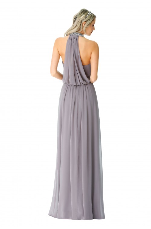 SEXYHER  HalterNeckline Sequined Details Back Cowl Decoration Bridesmaids Formal Evening Dress -EDJ1200