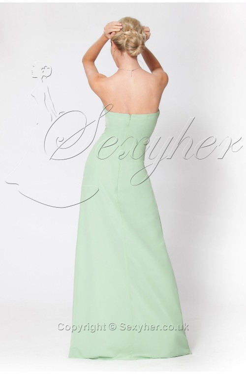 SEXYHER Lake Green,Purple Classic Strapless Formal Dress