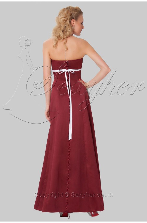 SEXYHER Honorable Damask Strapless Bridesmaids Formal Evening Dress
