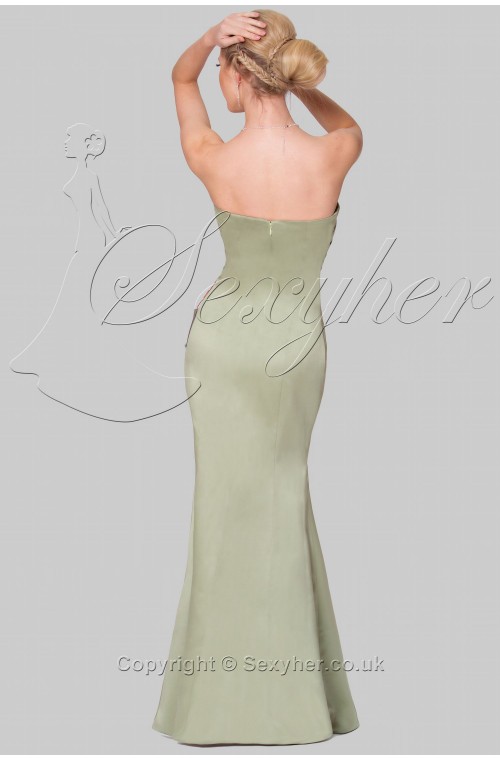 SEXYHER A-line Princess Strapless Bridesmaids Formal Evening Dress -EDJ1657