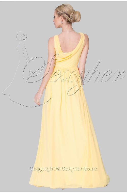 SEXYHER Full Length  Cowl Neckline Bridesmaids Formal Evening Dress -EDJ1662