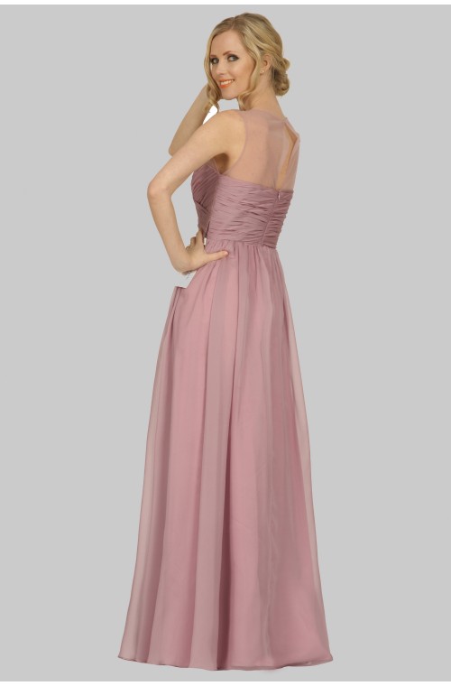 SEXYHER Scoop Neckline Criss-Cross Ruching Style Thistle Bridesmaids Formal Floor-length Evening Dress -EDJ1740