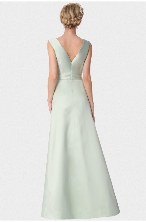 SEXYHER Elegant V neck with lace panel Full Length Bridesmaids Formal Evening Dress - EDJ1786