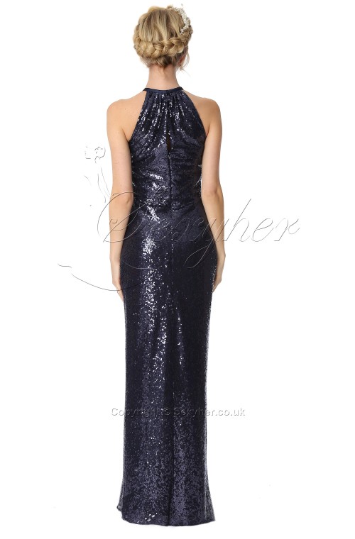 SEXYHER Sequinned Covered Halter Neckline Bridesmaids Formal Evening Dress -EDJ1812S/1