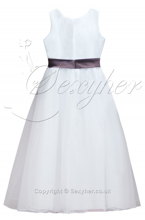 SEXYHER KID/JUNIOR Lovely  A-line Princess Flower Girl Dress Junior Bridesmaids Dress-FG0601S/4