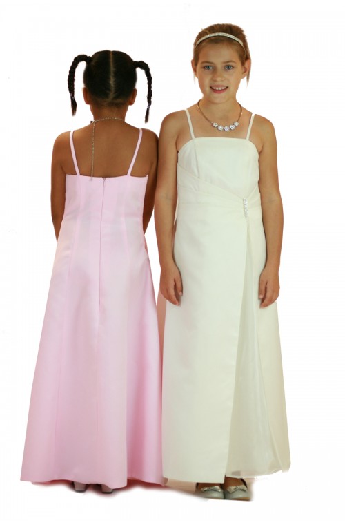 SEXYHER KID/JUNIOR Lovely A Line Flower Girl Dress Junior Bridesmaids Dress with Brooch-FG6024S/1