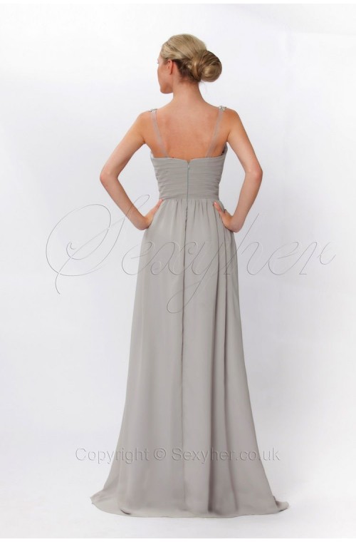 Luxury Strapless Long Prom Evening Dress with Crystals-EDKY210S/1