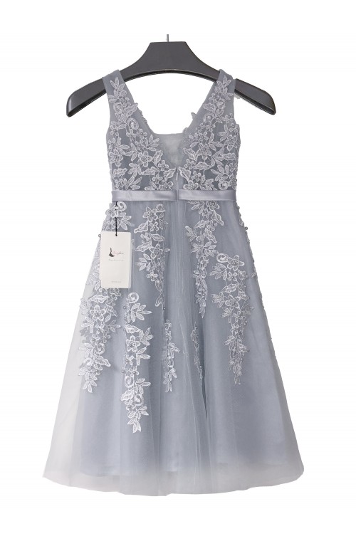 SEXYHER KID/JUNIOR Regular Straps  Neckline with Ruched Details Flower Girl Dress Junior Bridesmaids Dress-EDJ1804JN
