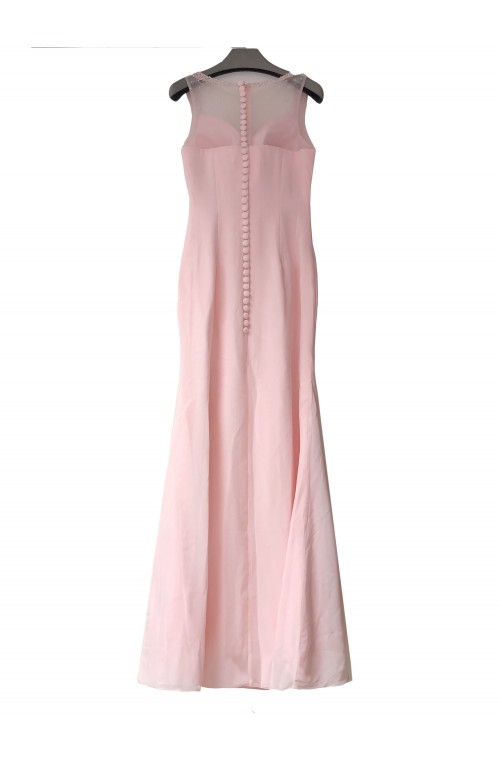 Beautiful Mermaid light pink dress with matching beads for sale