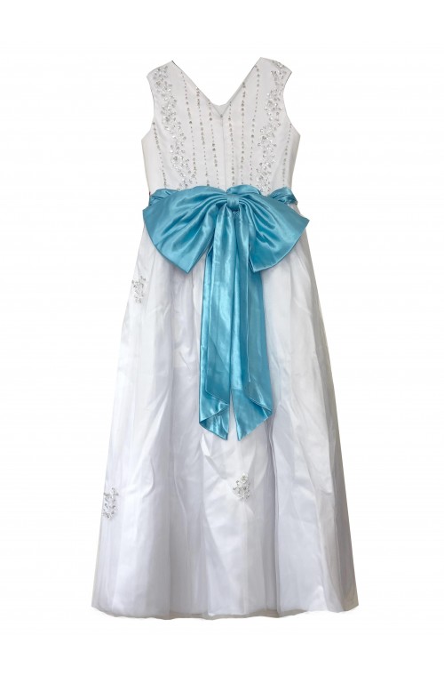 Size8  KID/JUNIOR Lovely  A-line Princess Flower Girl Dress Junior Bridesmaids Dress-FG7621S/4