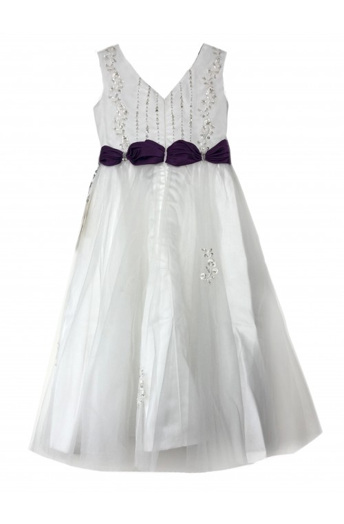 Size4 KID/JUNIOR Lovely  A-line Princess Flower Girl Dress Junior Bridesmaids Dress-FG7621S/2